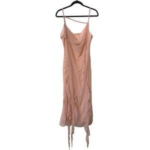 Cider | Dresses | Cider Womens Mesh Drawstring Maxi Dress | Poshmark